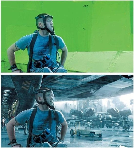 how does green screen work